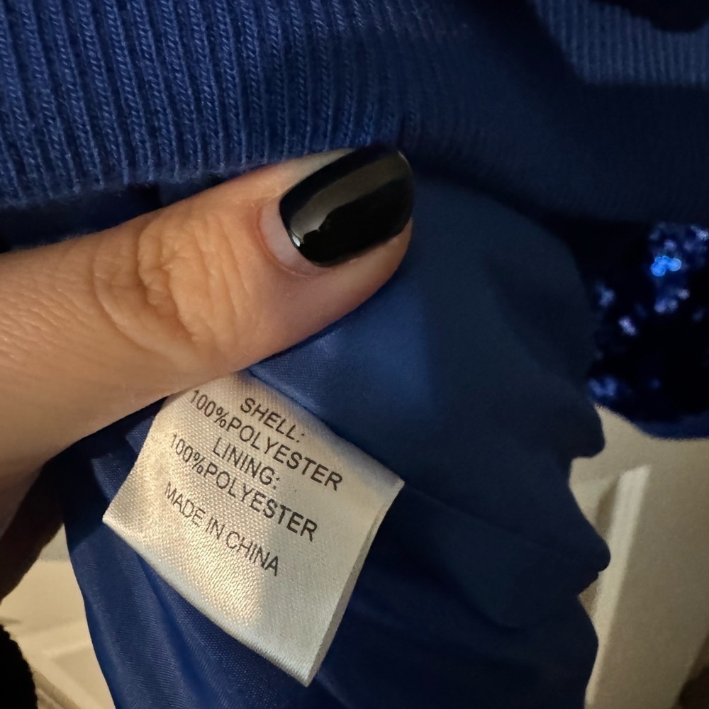 NFL Team Apparel Indianapolis Colts Sequin Full Zip Jack Blue Womens Plus 5X EUC - Picture 6 of 7